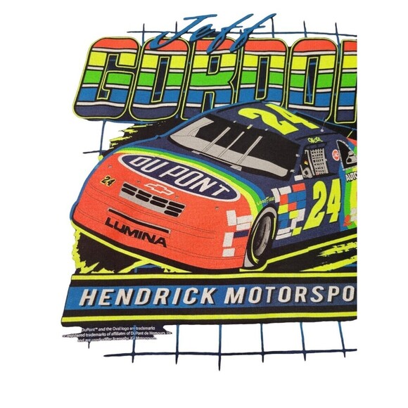 Jeff Gordon Retro / Vintage Style T-shirt Navy Blue SIZE: L - EUC - Picture 8 of 9